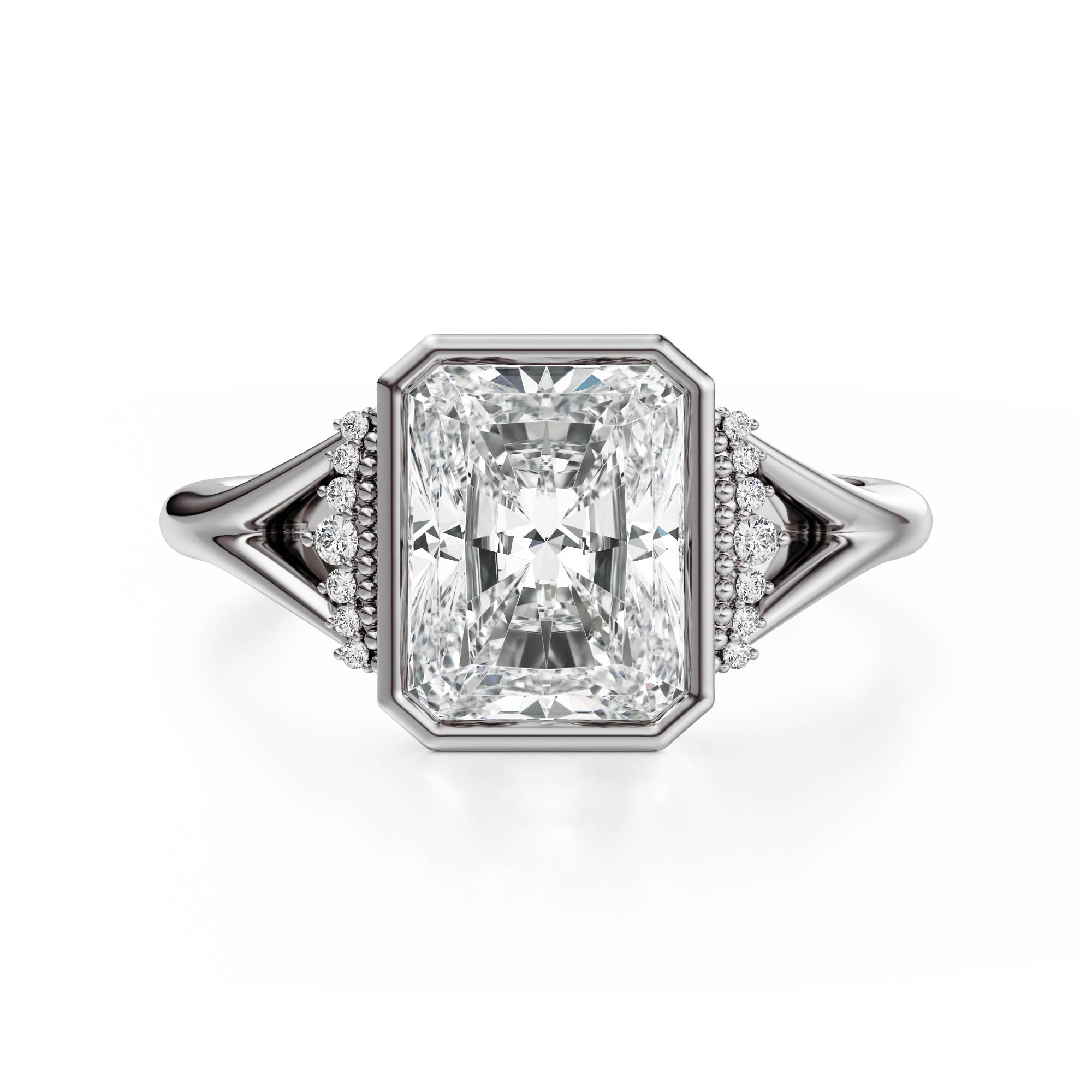 The Bezel Serendipity Ring | Radiant | Setting Only