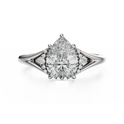 The Serendipity Ring | Pear | Setting Only - Lavender Creek Gems 