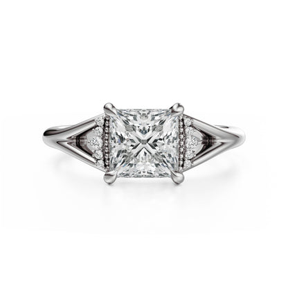 The Serendipity Ring | Princess | Setting Only - Lavender Creek Gems 