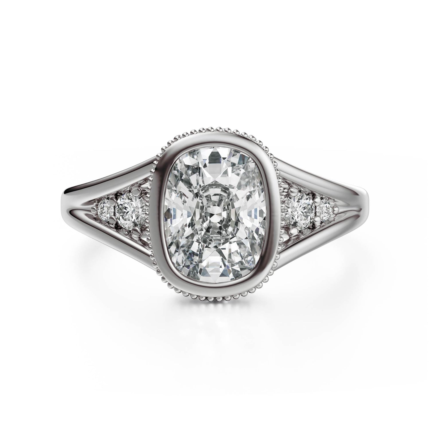 The Sitara Ring | Elongated Cushion - Lavender Creek Gems 