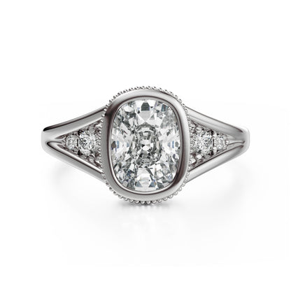 The Sitara Ring | Elongated Cushion - Lavender Creek Gems 