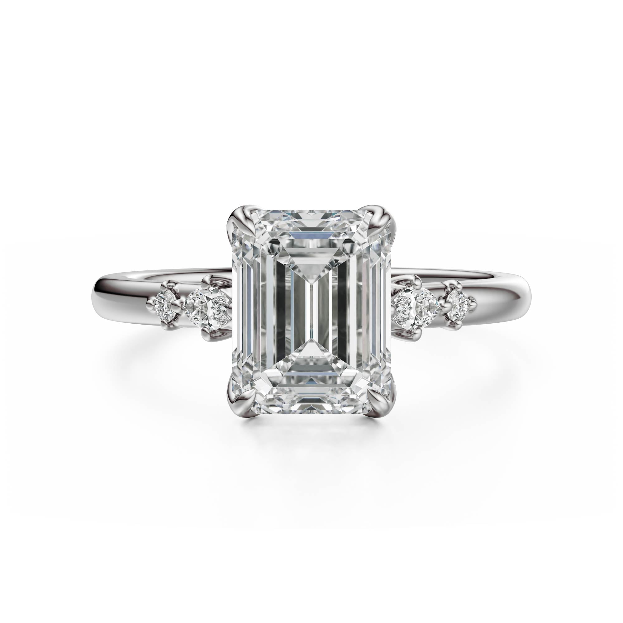 The Skye Ring | Emerald Cut - Lavender Creek Gems 