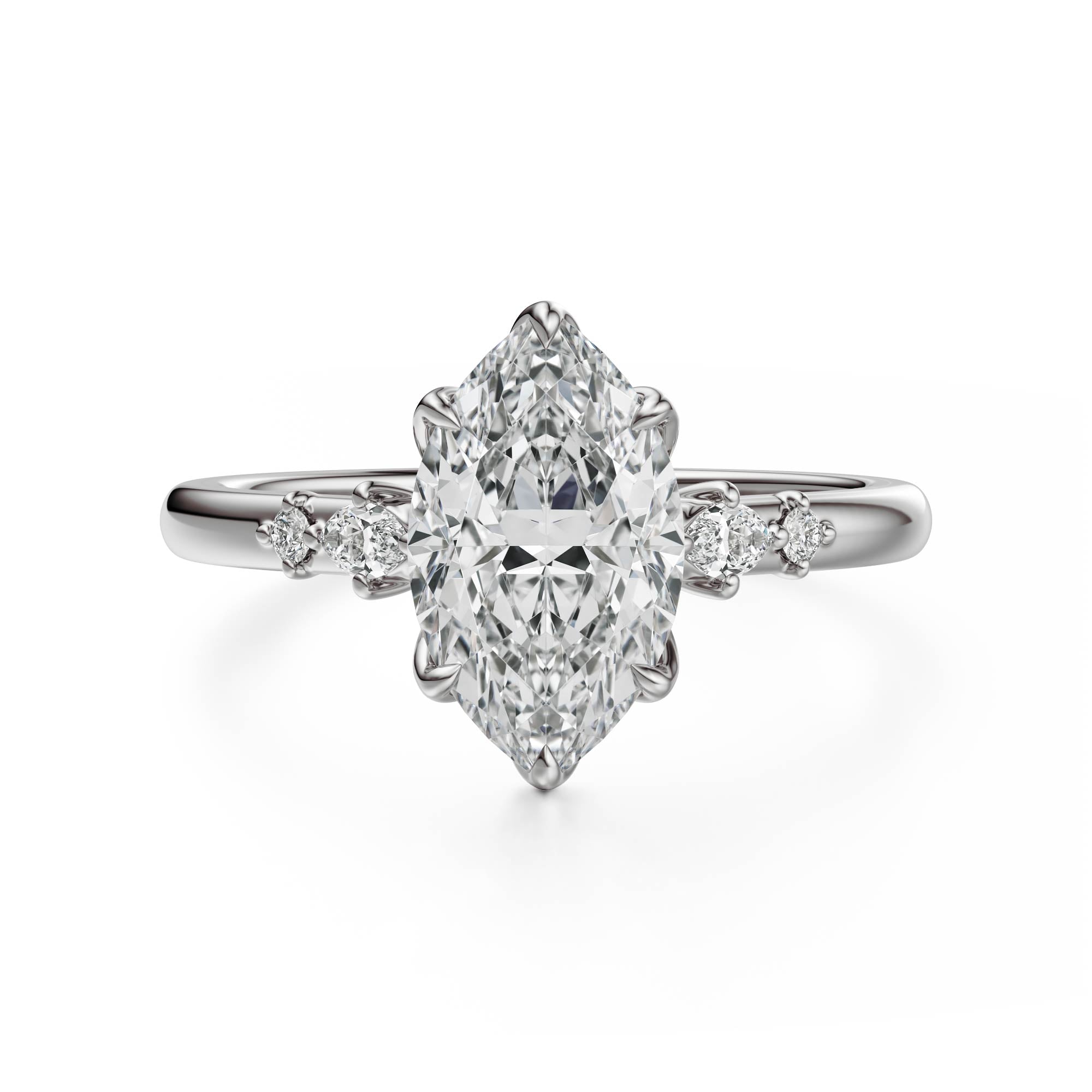 The Skye Ring | Marquise | Setting Only - Lavender Creek Gems 