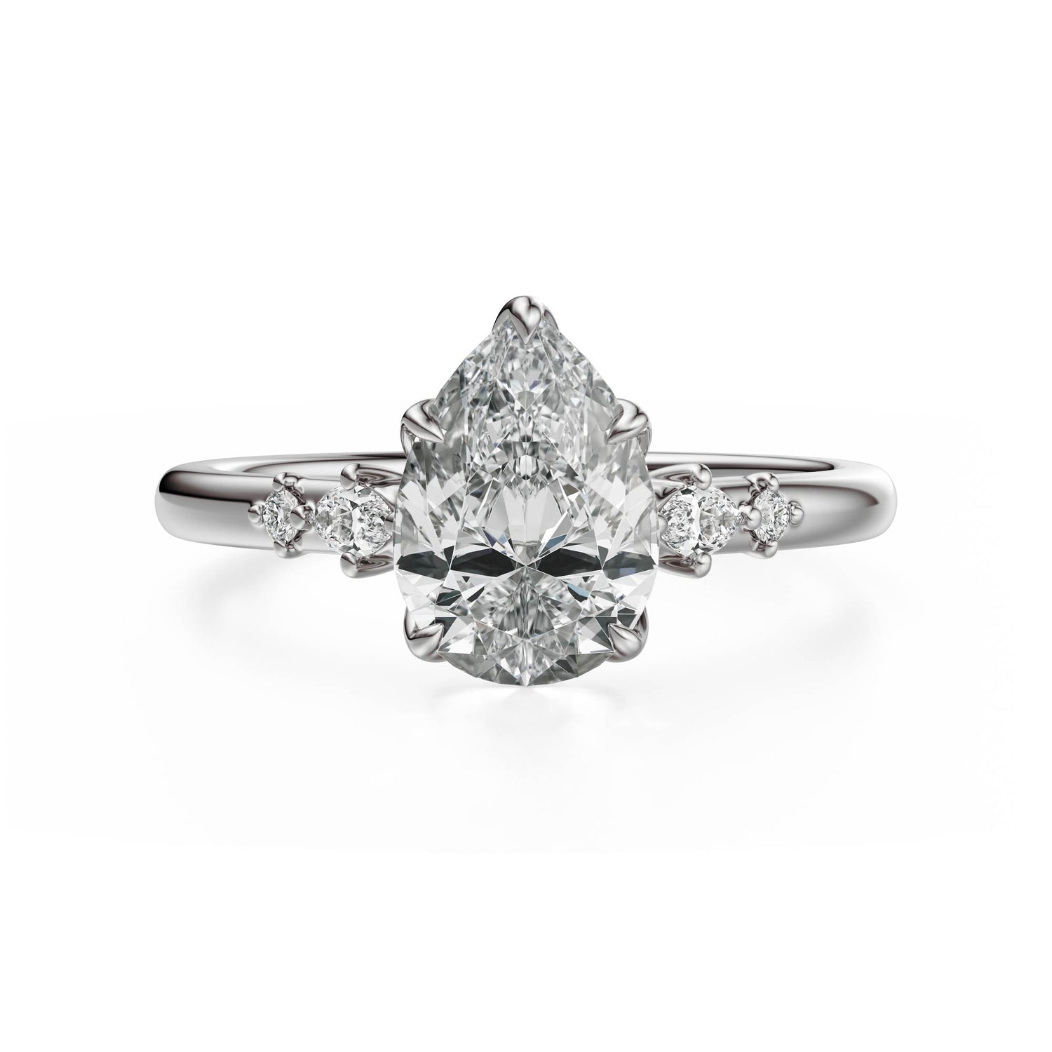 The Skye Ring | Pear | Setting Only - Lavender Creek Gems 