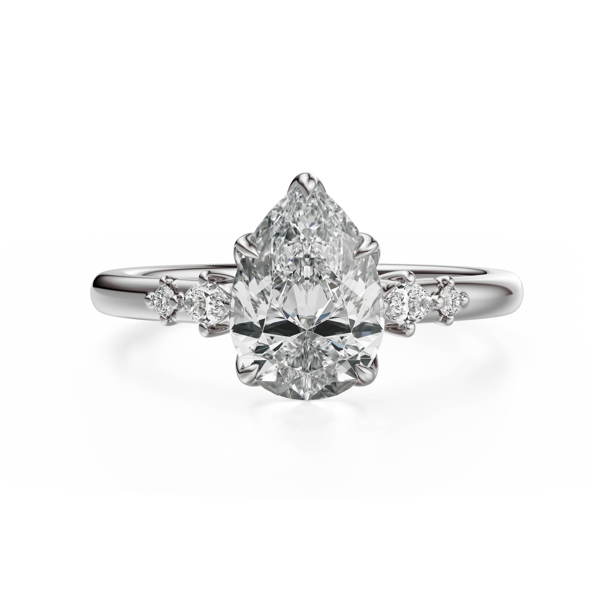 The Skye Ring | Pear | Setting Only - Lavender Creek Gems 