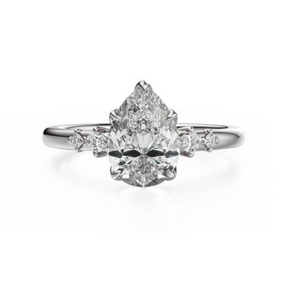 The Skye Ring | Pear | Setting Only - Lavender Creek Gems 
