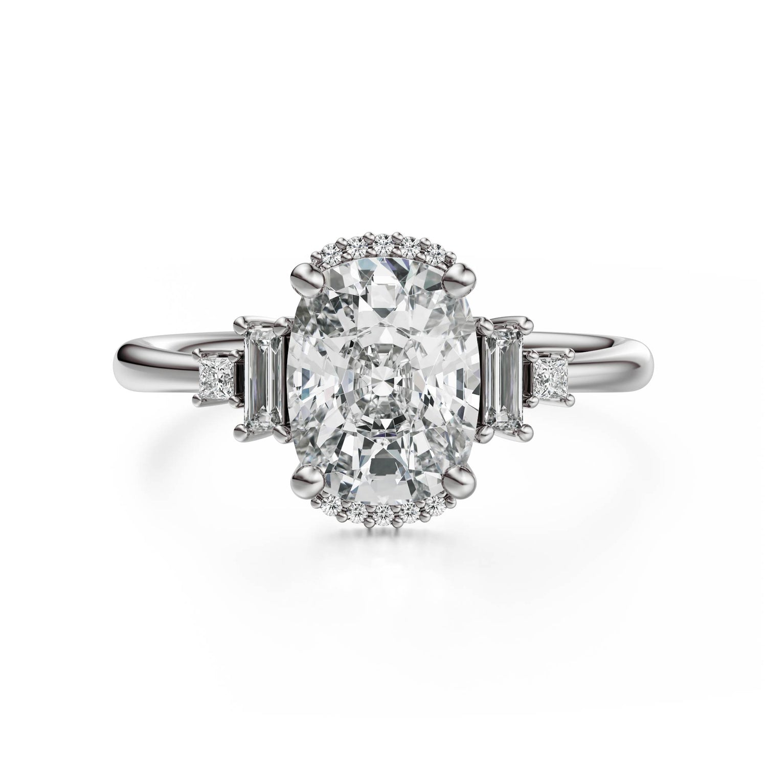 The Sura Ring | Elongated Cushion | Setting Only