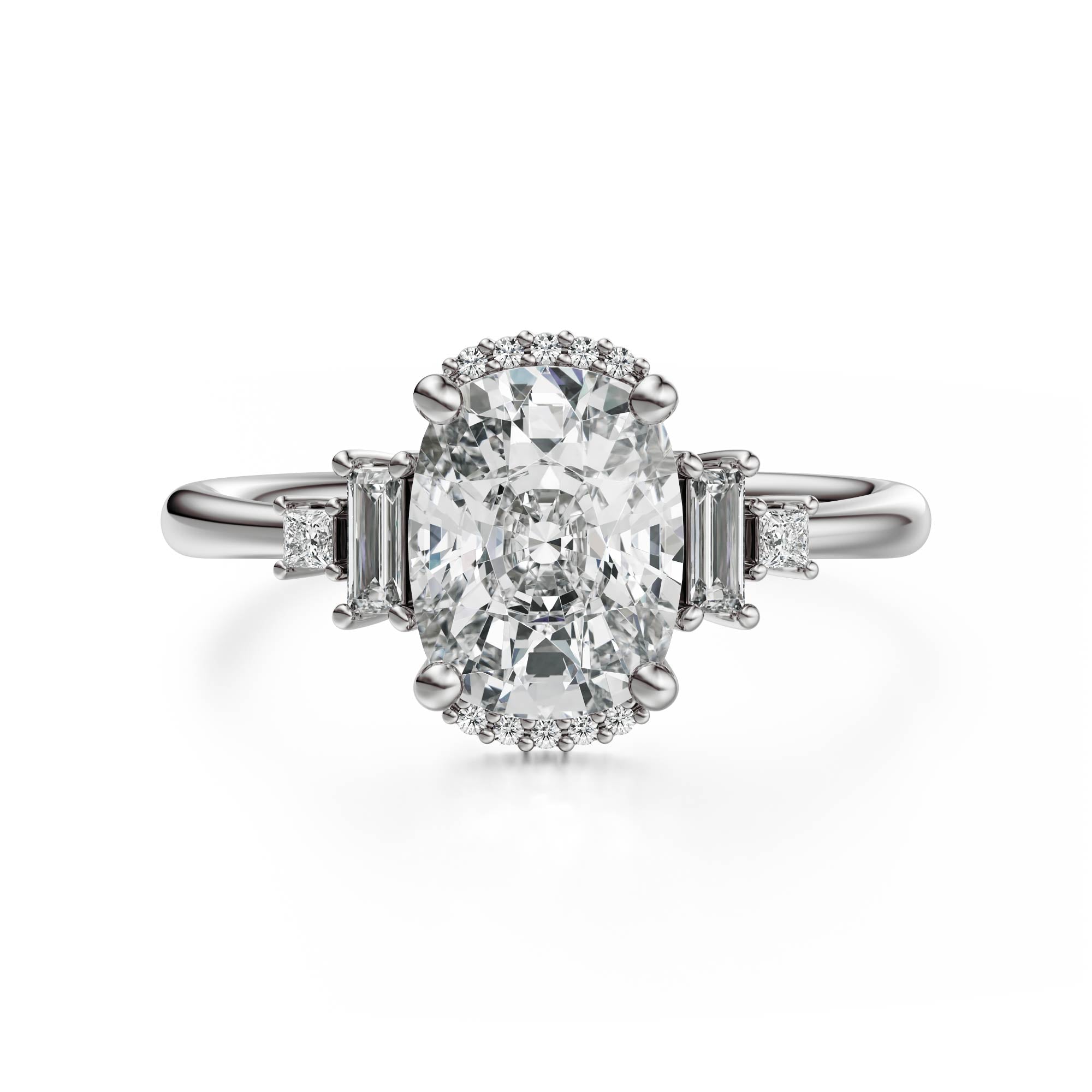 The Sura Ring | Elongated Cushion | Setting Only