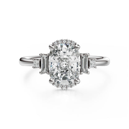 The Sura Ring | Elongated Cushion | Setting Only