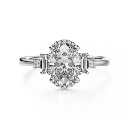 The Sura Ring | Oval | Setting Only