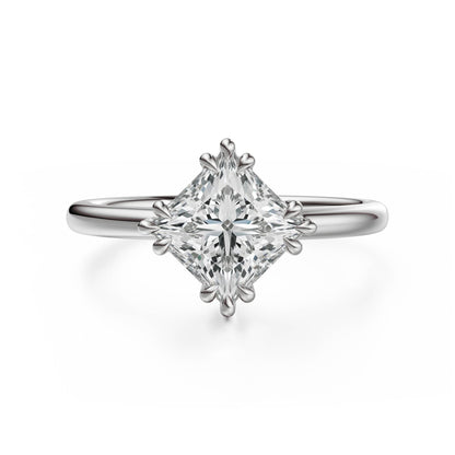 The Thalassa Ring | Princess | Setting Only - Lavender Creek Gems 