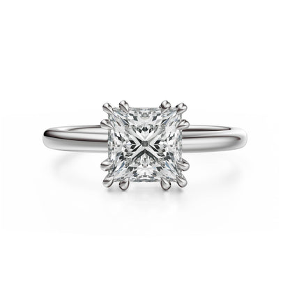 The Thalassa Ring | Princess | Setting Only - Lavender Creek Gems 