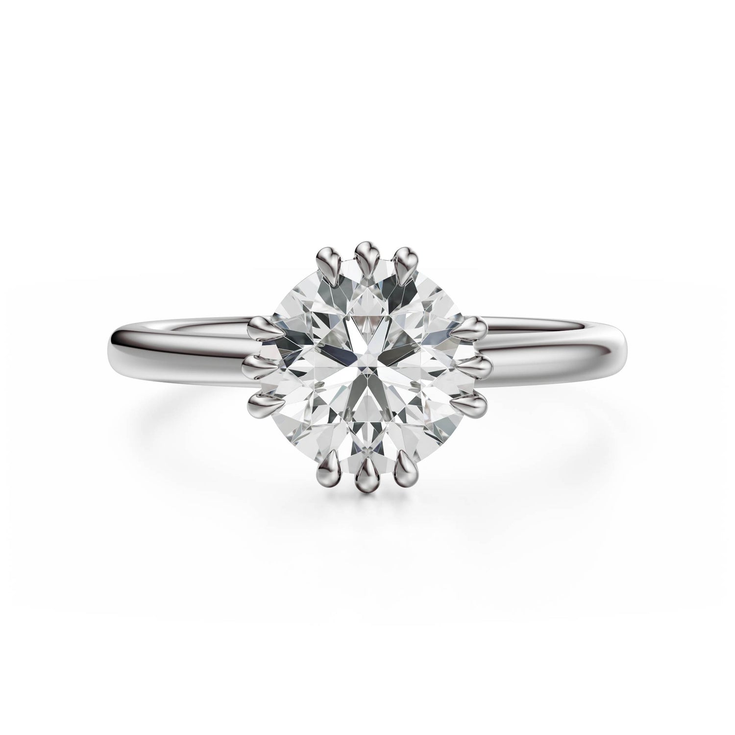 The Thalassa Ring | Round | Setting Only - Lavender Creek Gems 