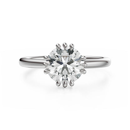 The Thalassa Ring | Round | Setting Only - Lavender Creek Gems 