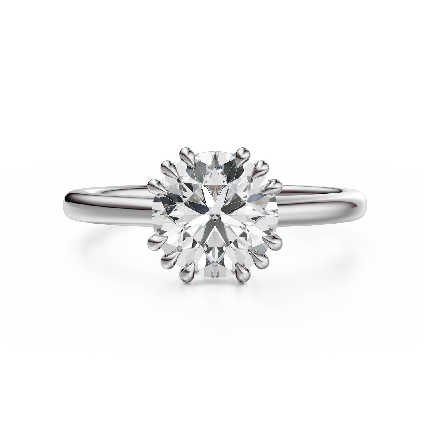 The Thalassa Ring | Round | Setting Only - Lavender Creek Gems 