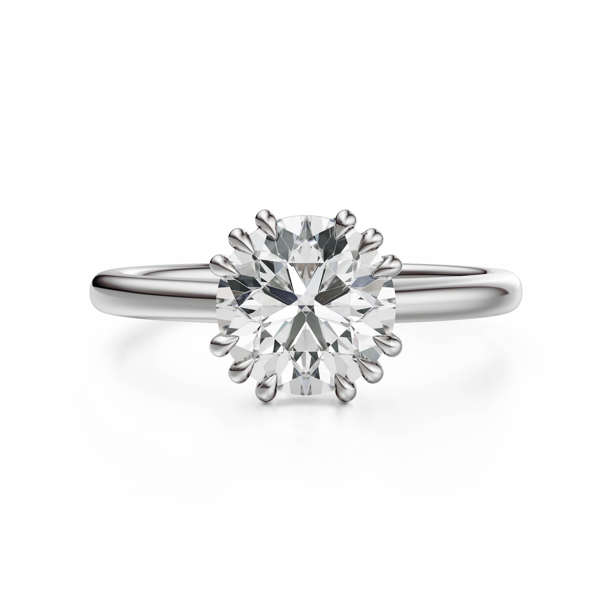 The Thalassa Ring | Round | Setting Only - Lavender Creek Gems 