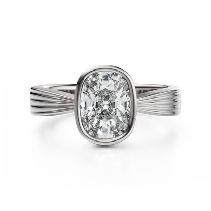 The Veil Ring | Elongated Cushion - Lavender Creek Gems 