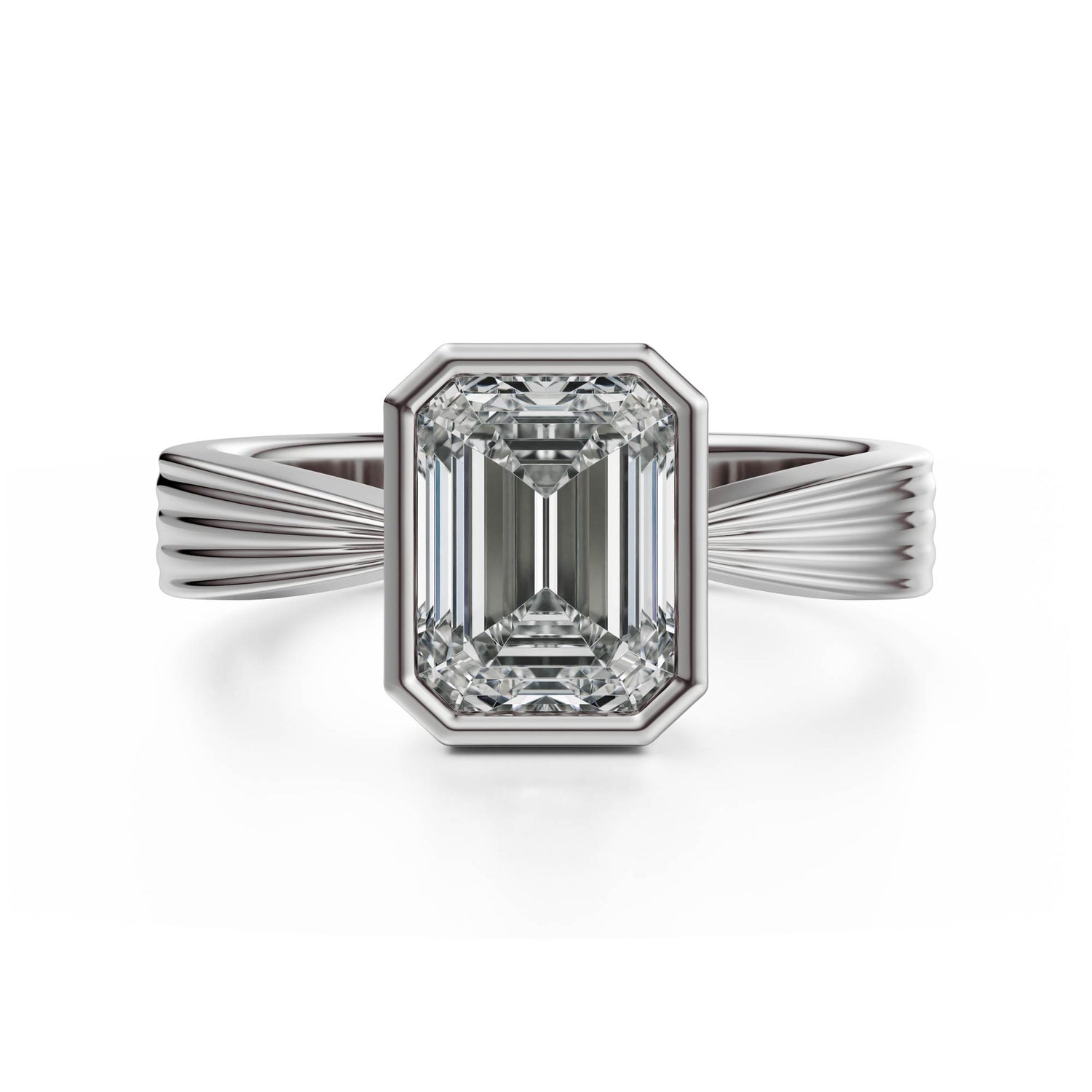 The Veil Ring | Emerald Cut - Lavender Creek Gems 