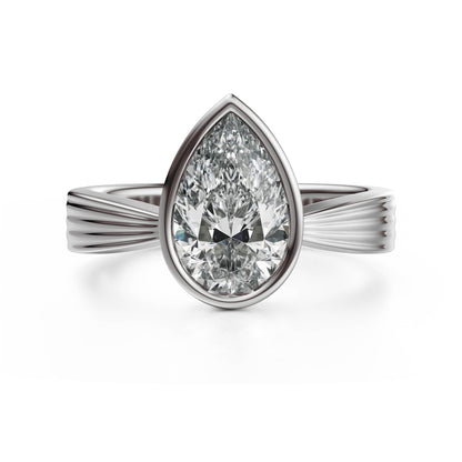 The Veil Ring | Pear - Lavender Creek Gems 