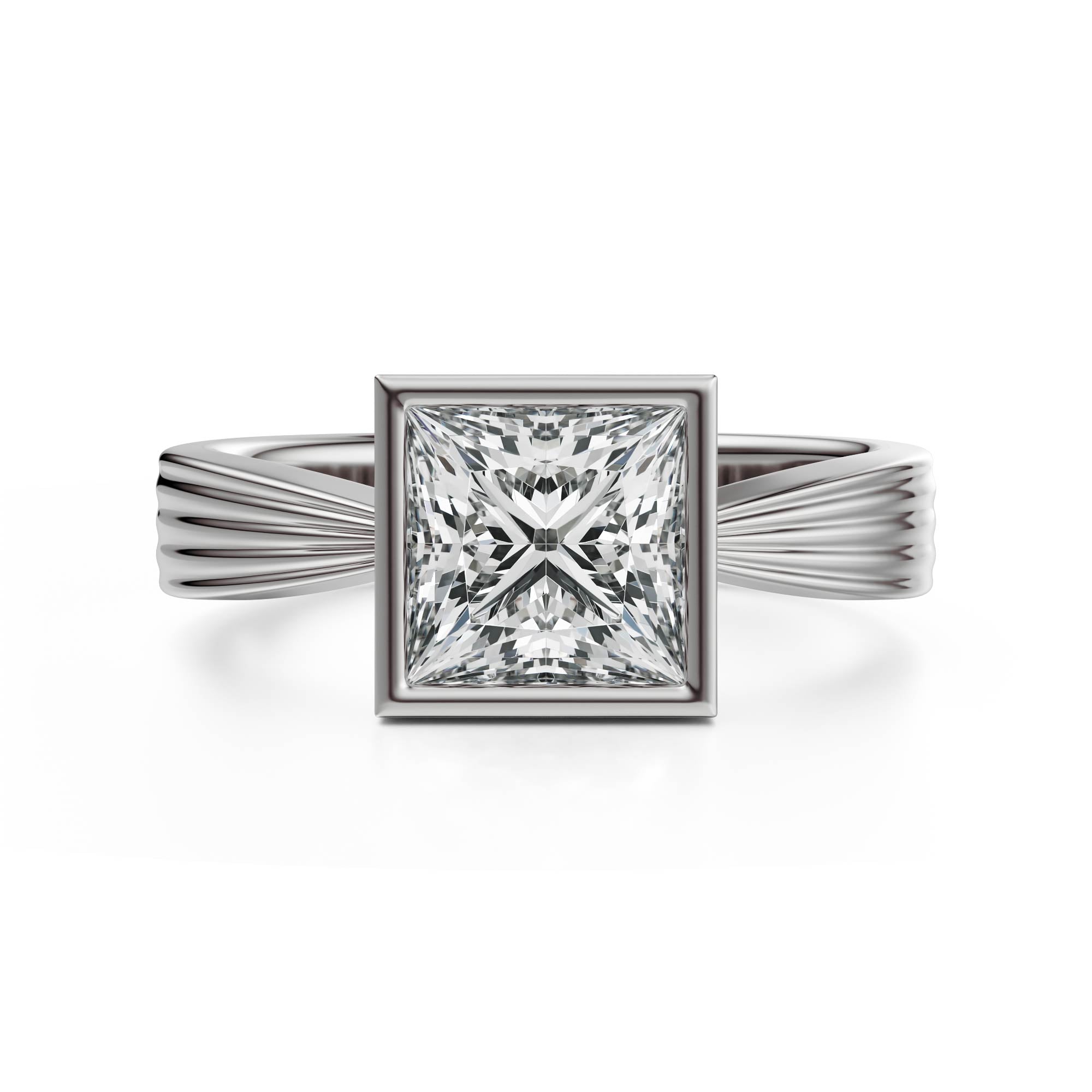 The Veil Ring | Princess | Setting Only - Lavender Creek Gems 