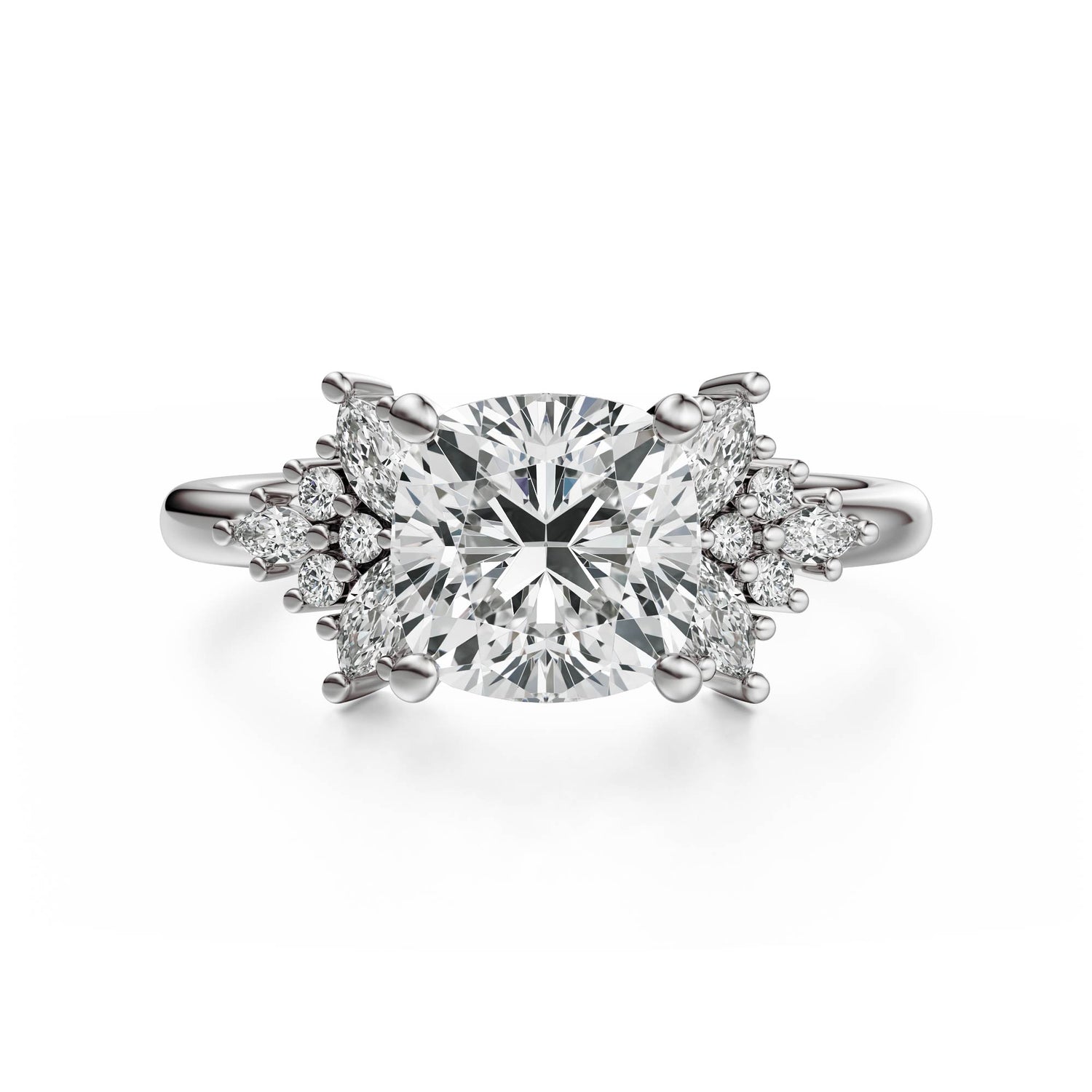 The Veraine Ring | Cushion | Setting Only