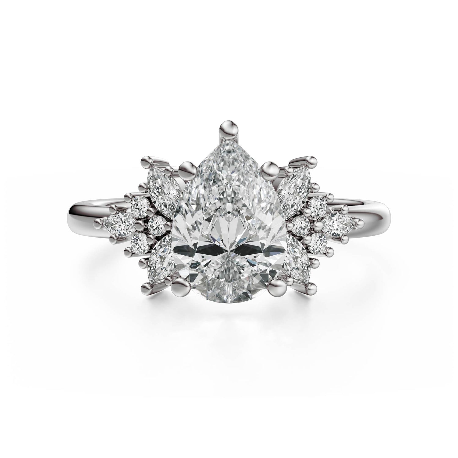 The Veraine Ring | Pear | Setting Only