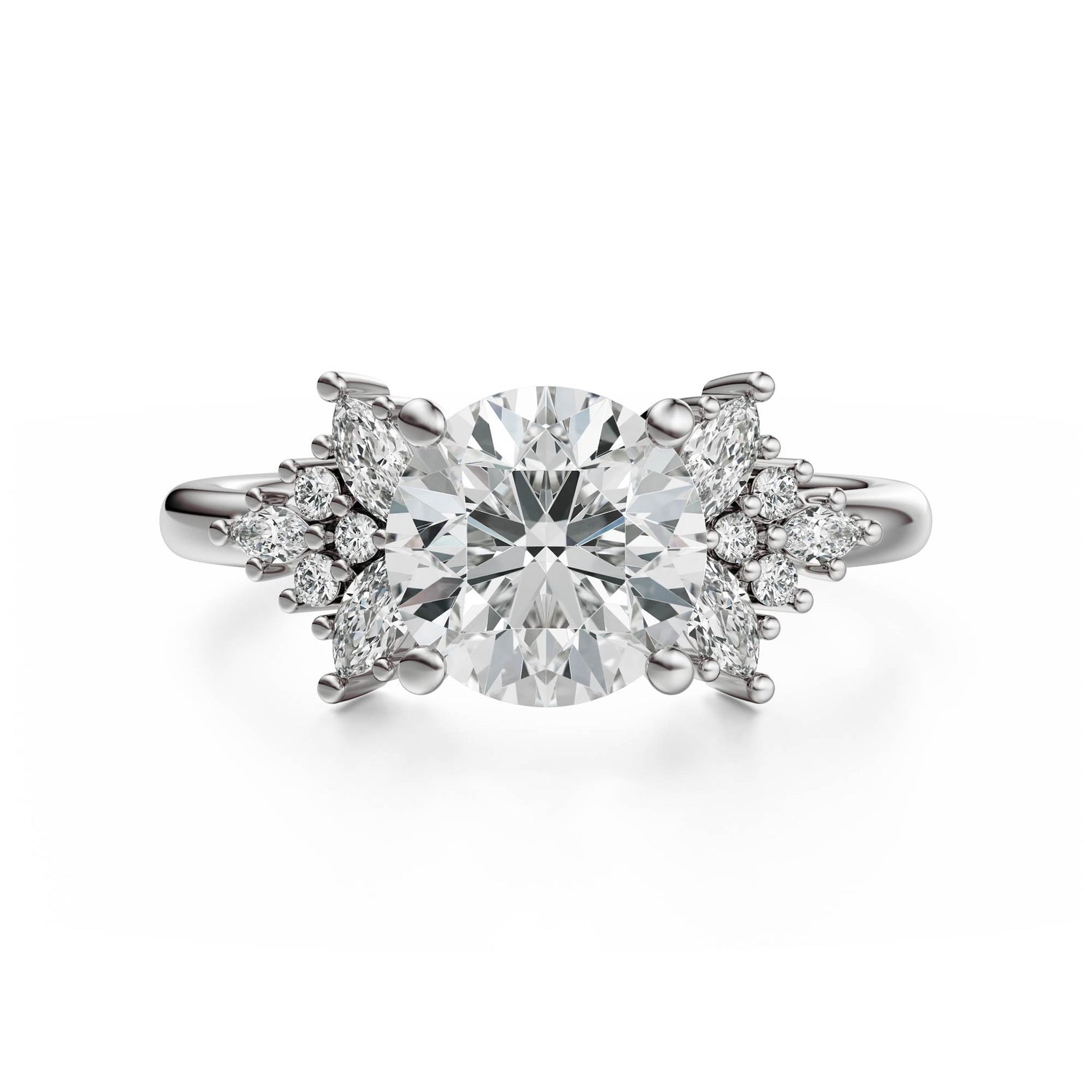 The Veraine Ring | Round | Setting Only