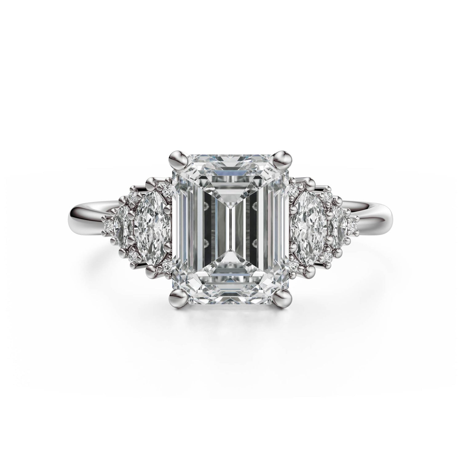 The Vivienne Ring | Emerald Cut