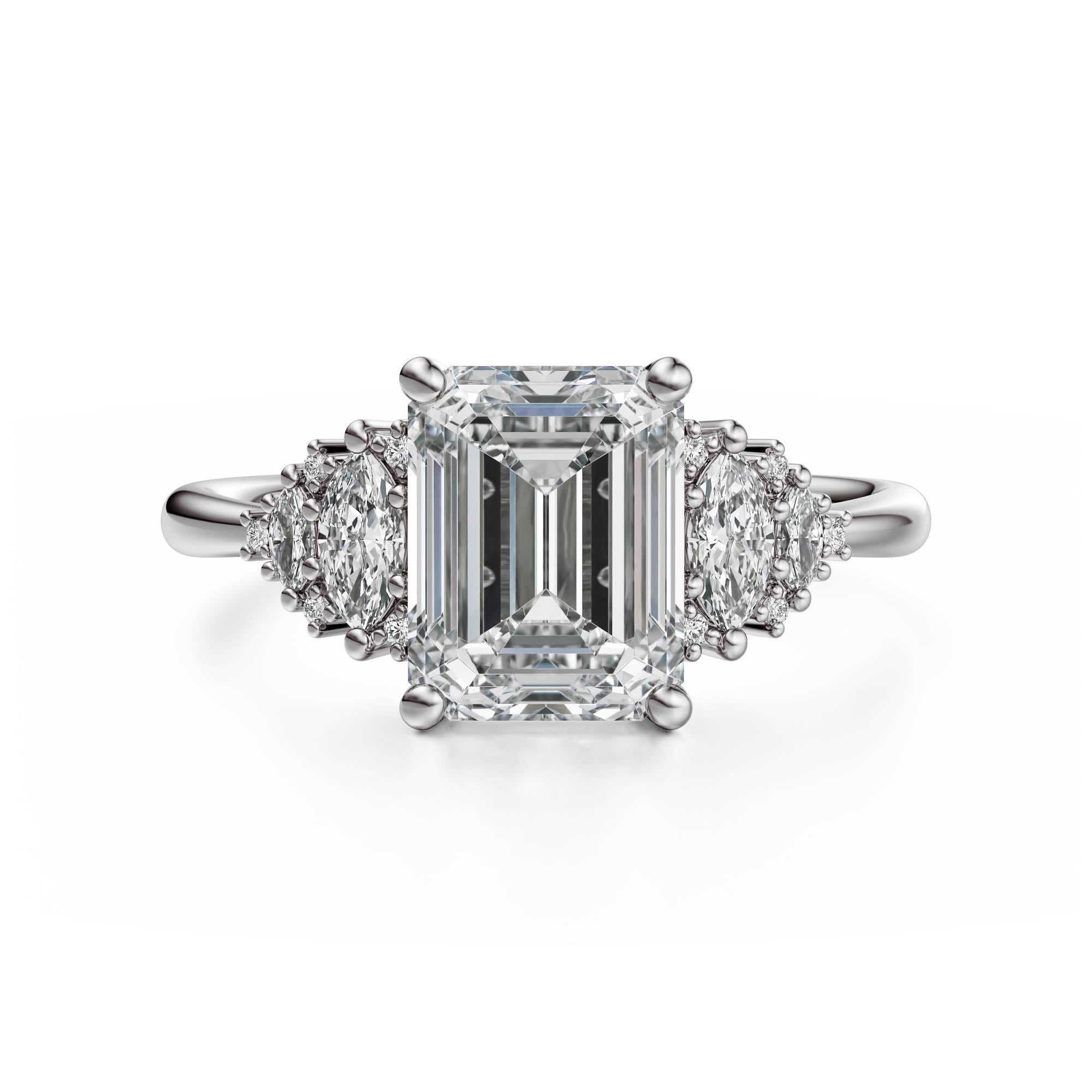 The Vivienne Ring | Emerald Cut