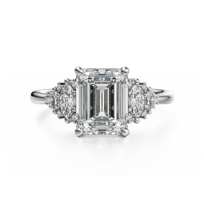 The Vivienne Ring | Emerald Cut