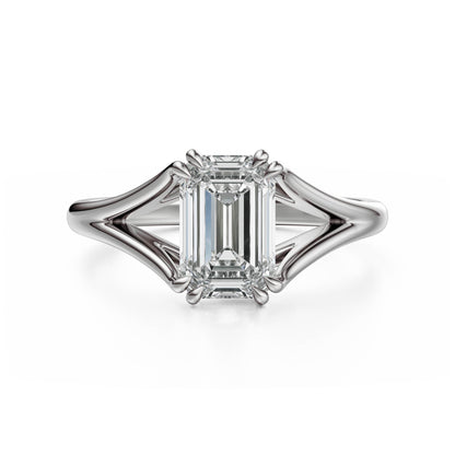 The Weaver Ring | Emerald Cut | Setting Only - Lavender Creek Gems 