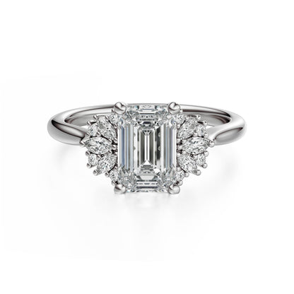 The Ambrosia Ring | Emerald Cut - Lavender Creek Gems 