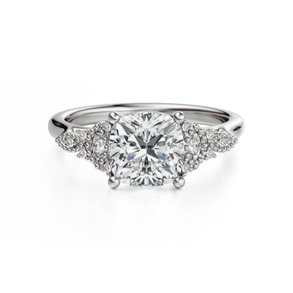 The Art Deco Maeve Ring | Cushion | Setting Only - Lavender Creek Gems 