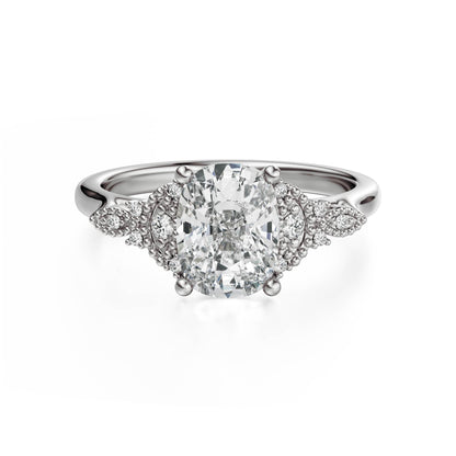The Art Deco Maeve Ring | Elongated Cushion - Lavender Creek Gems 