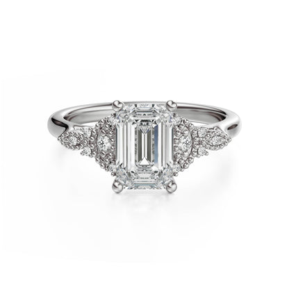 The Art Deco Maeve Ring | Emerald Cut - Lavender Creek Gems 