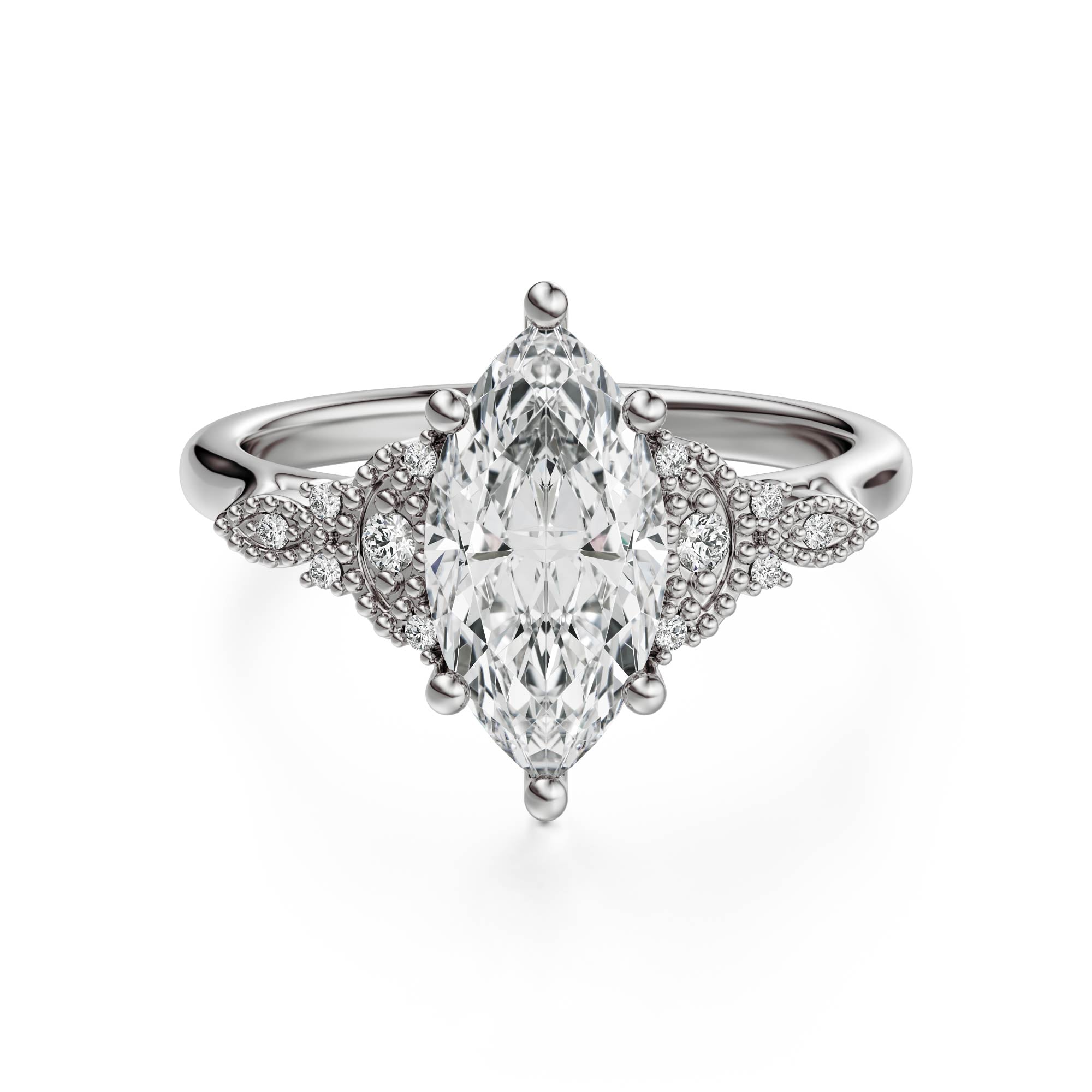 The Art Deco Maeve Ring | Marquise - Lavender Creek Gems 
