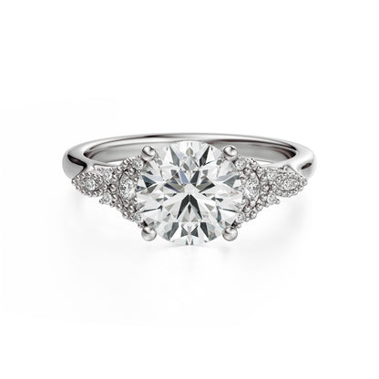 The Art Deco Maeve Ring | Round - Lavender Creek Gems 