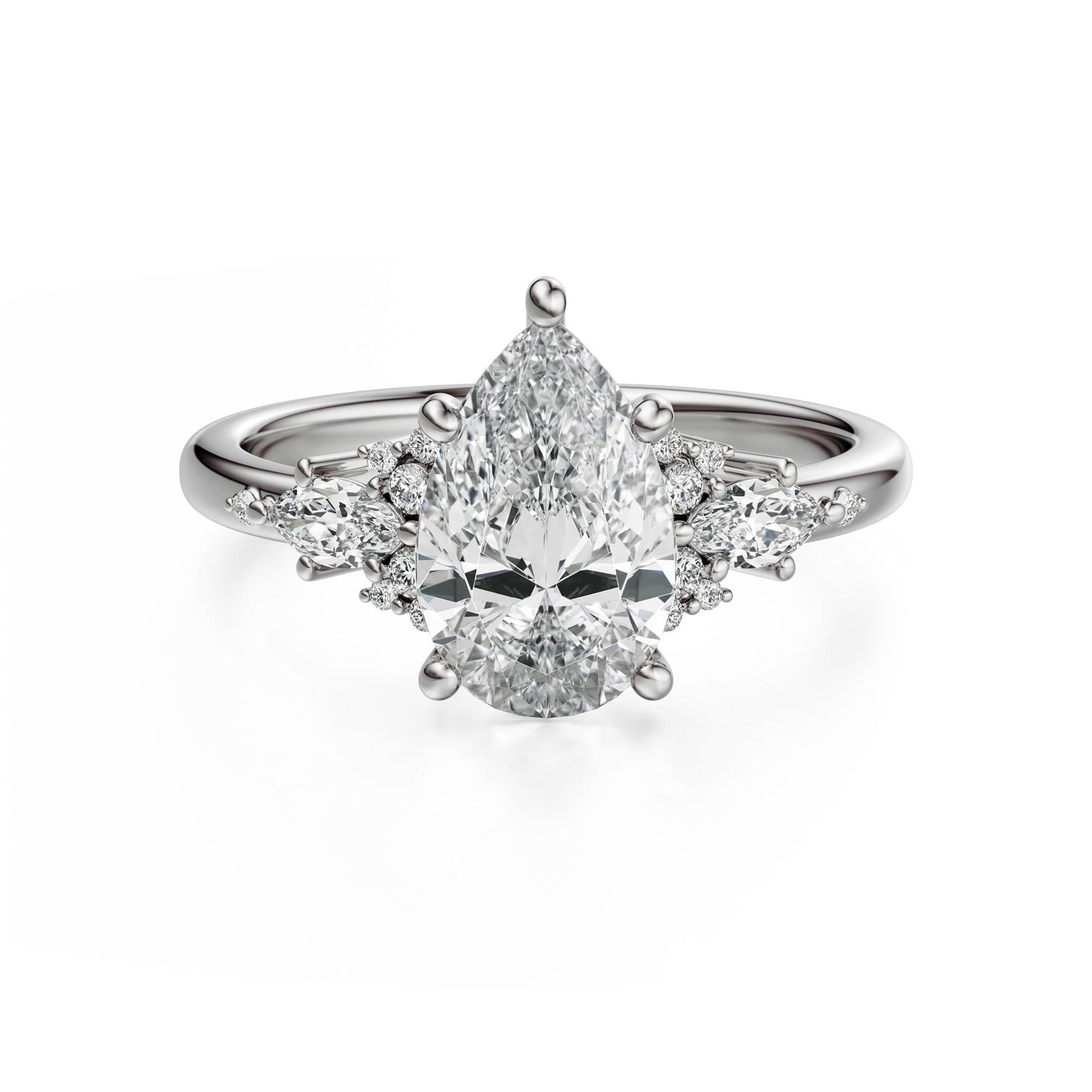 The Ascendant Ring | Pear - Lavender Creek Gems 