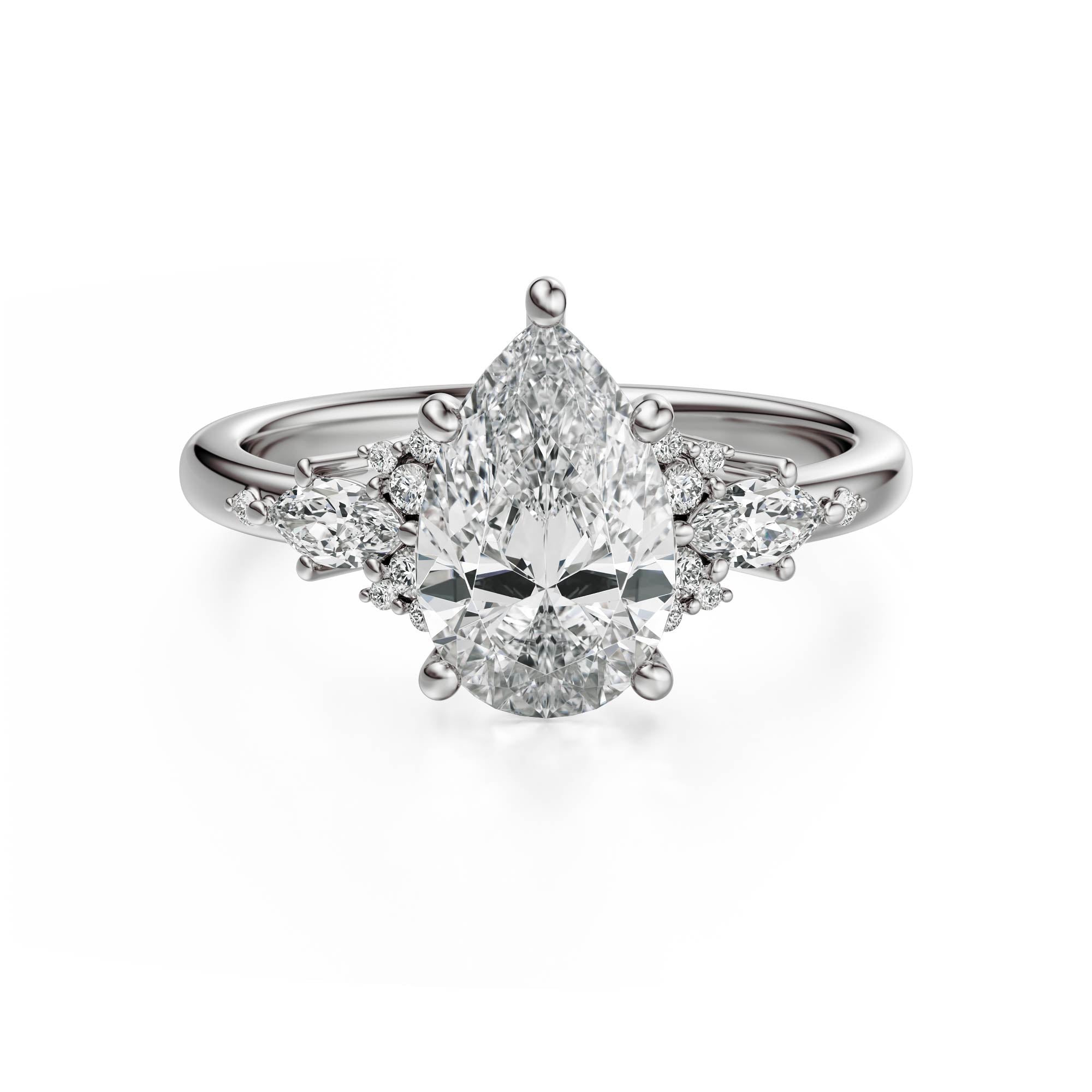 The Ascendant Ring | Pear - Lavender Creek Gems 