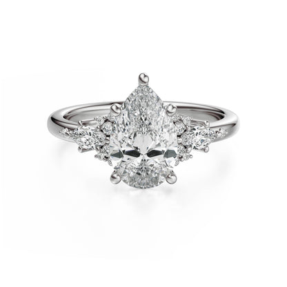 The Ascendant Ring | Pear - Lavender Creek Gems 