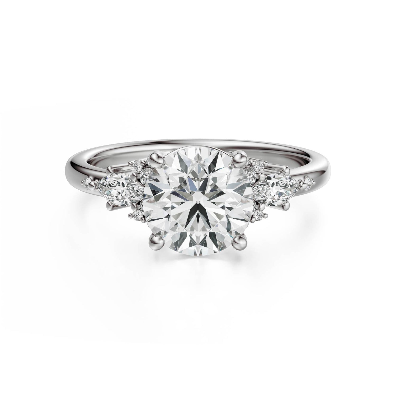 The Ascendant Ring | Round | Setting Only - Lavender Creek Gems 