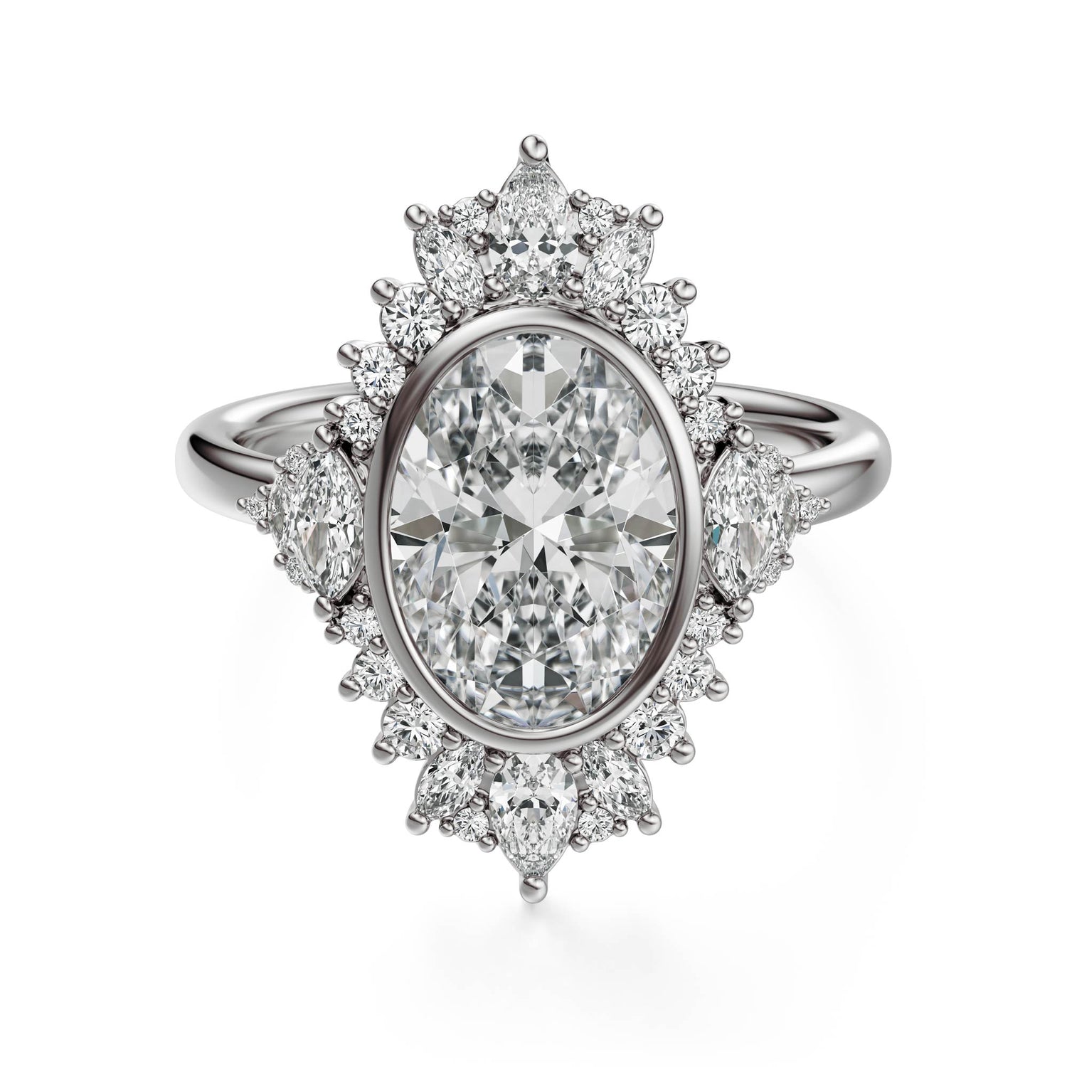 The Ethereal Ring | Oval | Setting Only