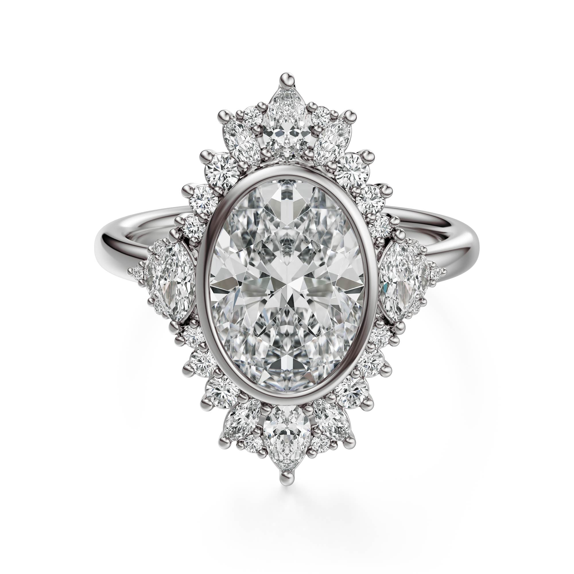 The Ethereal Ring | Oval | Setting Only