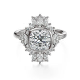 The Ethereal Ring | Cushion | Setting Only - Lavender Creek Gems 