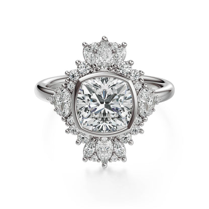 The Ethereal Ring | Cushion | Setting Only