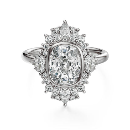 The Ethereal Ring | Elongated Cushion | Setting Only