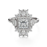 The Ethereal Ring | Princess | Setting Only - Lavender Creek Gems 