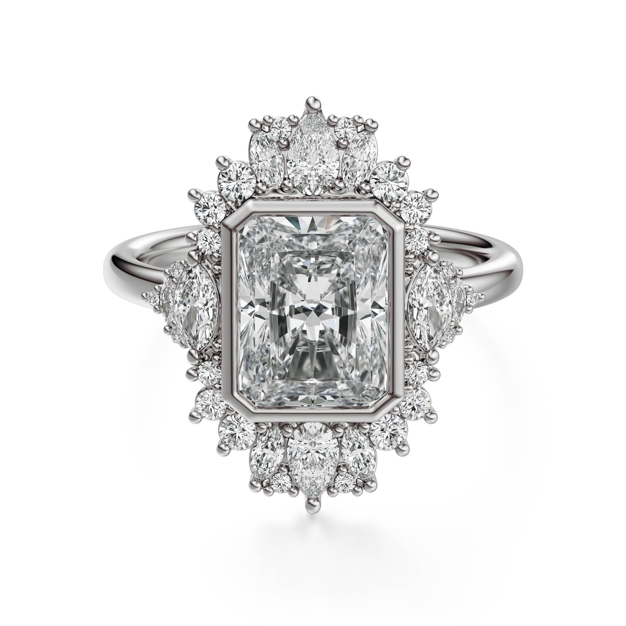 The Ethereal Ring | Radiant | Setting Only