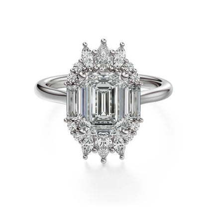 The Georgia Ring | Emerald Cut | Setting Only