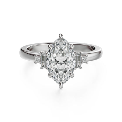 The Elevated Mira Ring | Marquise | Setting Only